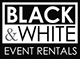 Black and White Party Rentals Logo